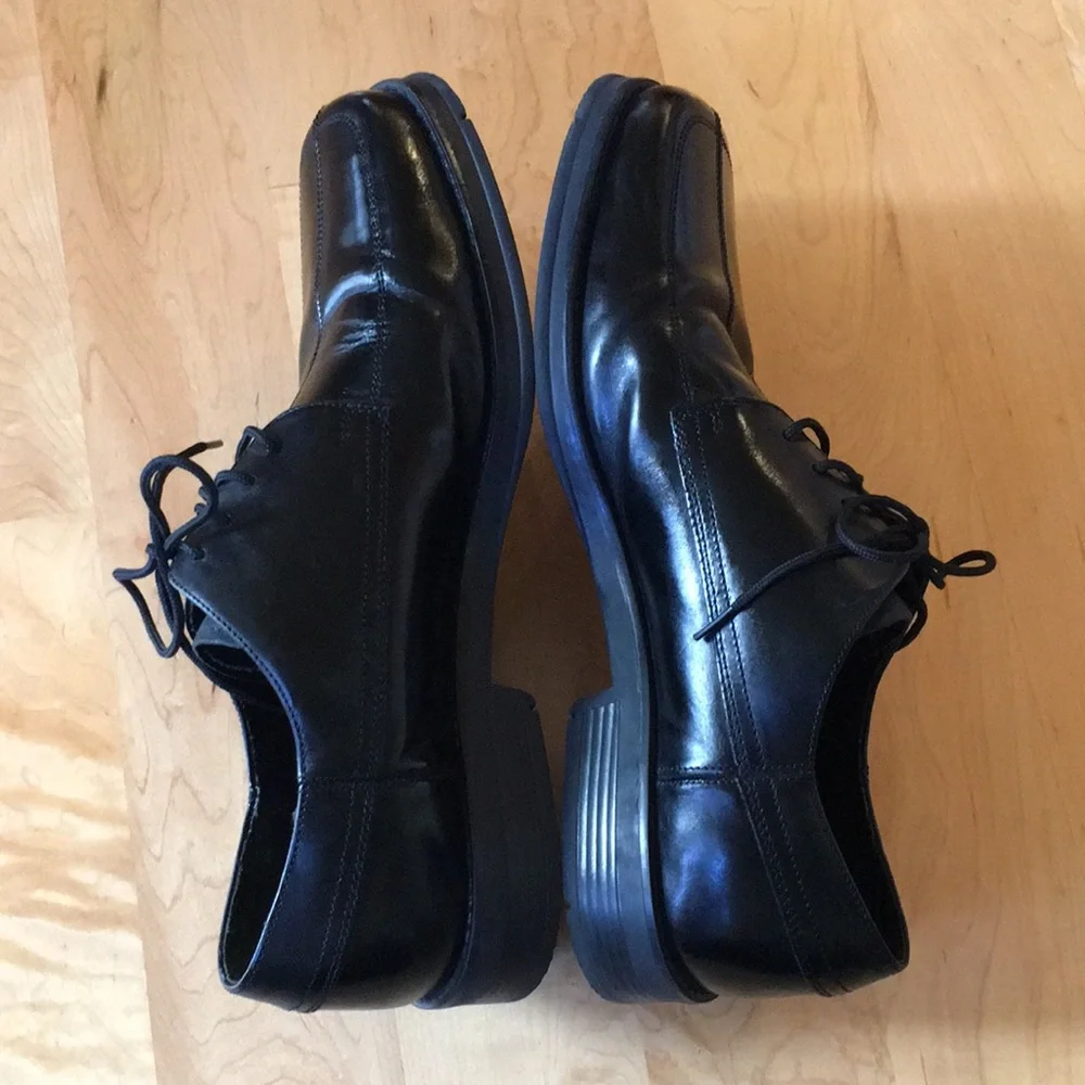 NUNN BUSH | Black Leather Dress Shoes Square Toe Oxford